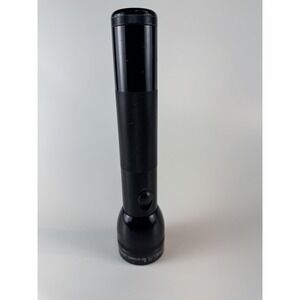 Maglite D-Cell Flashlight‎ Black Incandescent Adjustable Beam USA-Made Aluminum